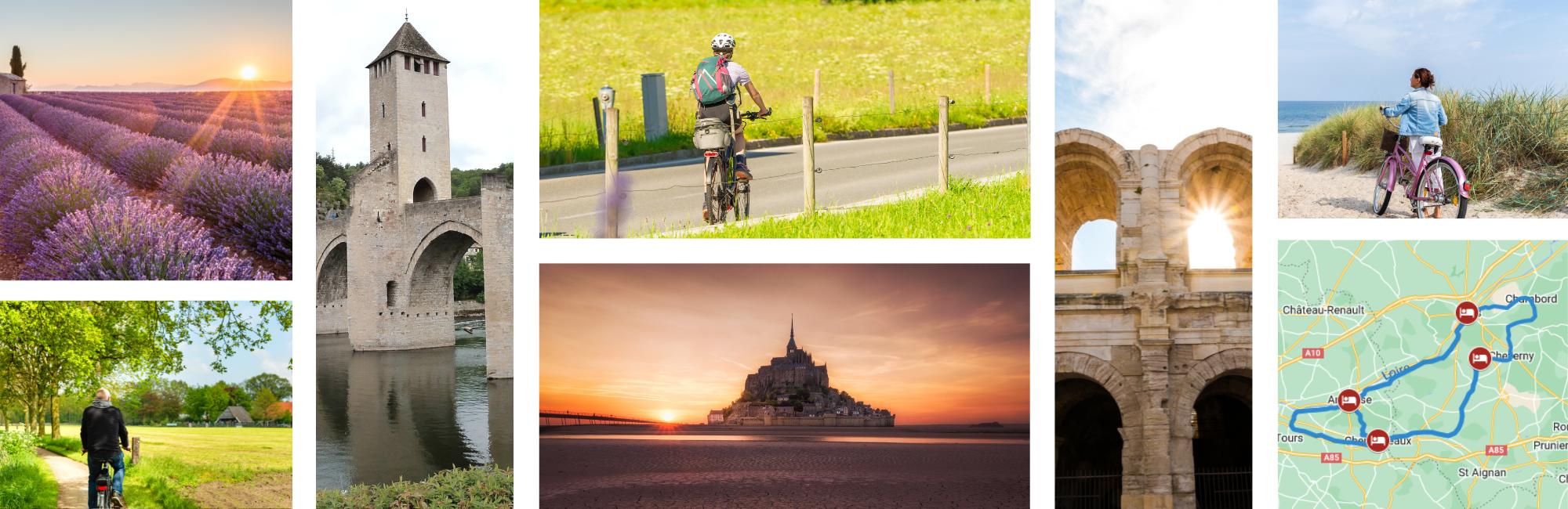 Circuit vélo en boucle en France